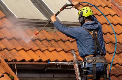 Démoussage et hydrofuge de toiture à Pressac